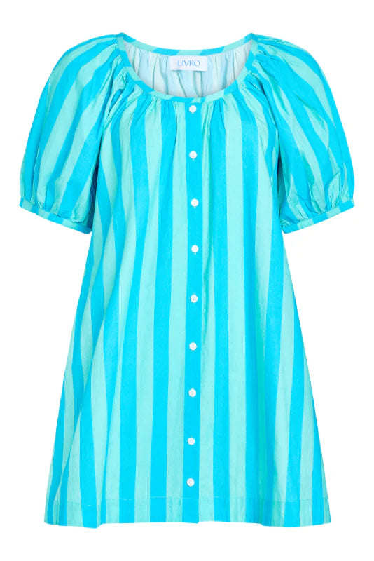 Day Dress in Surf Stripes