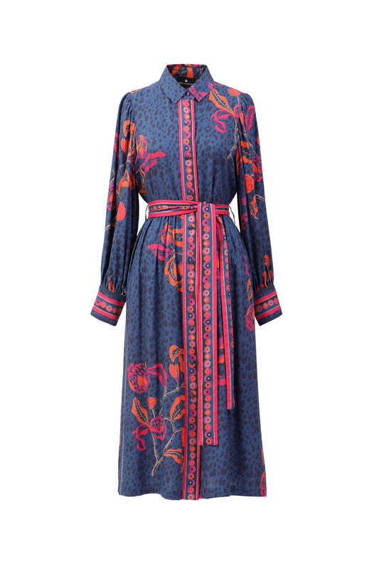Melody Dress in Navy