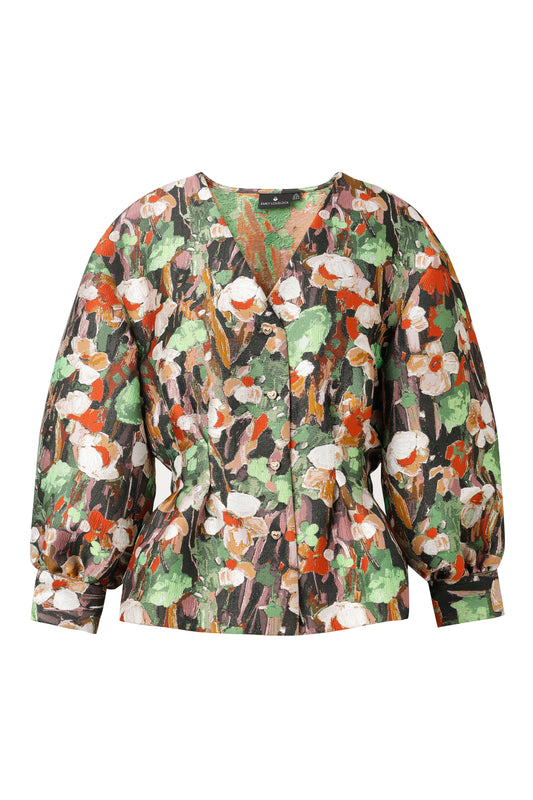 Kiki Blouse in Green Flash