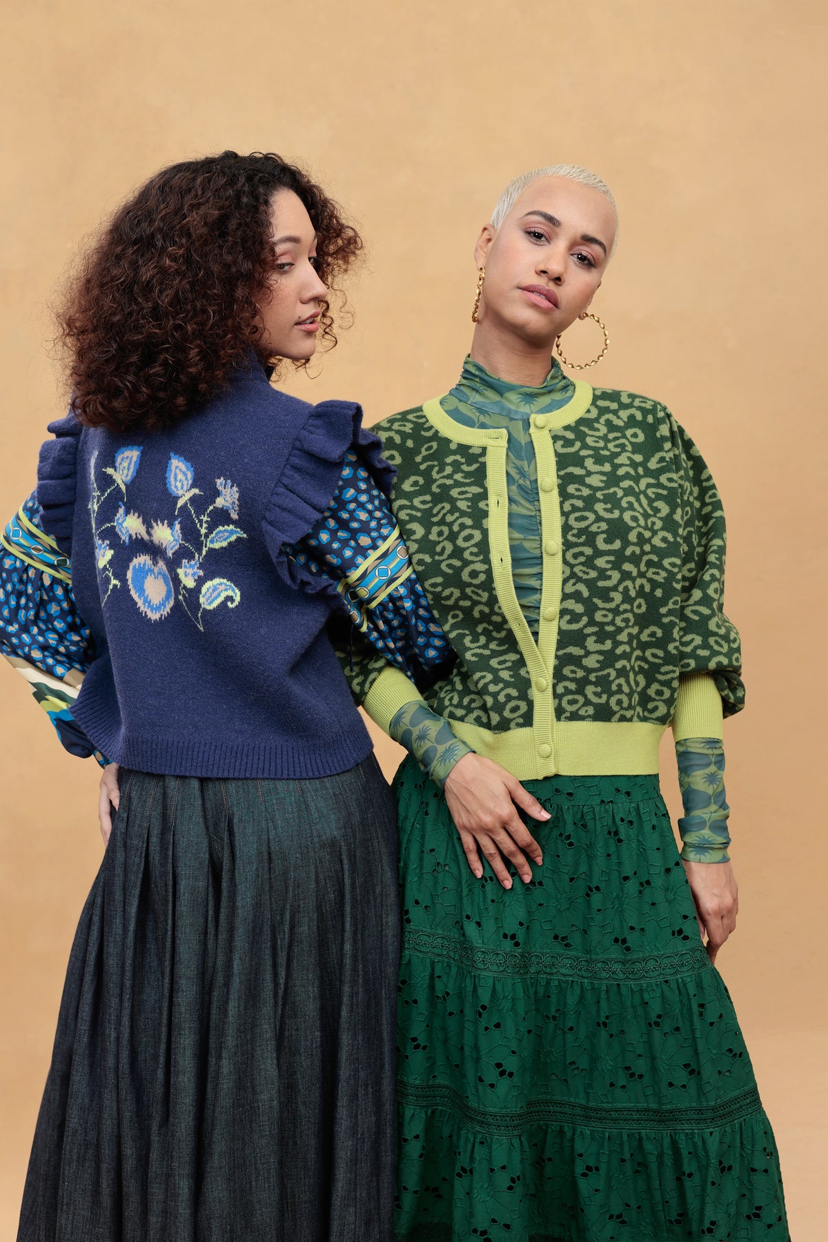 Sherry Cardigan in Pine Needle Leopard