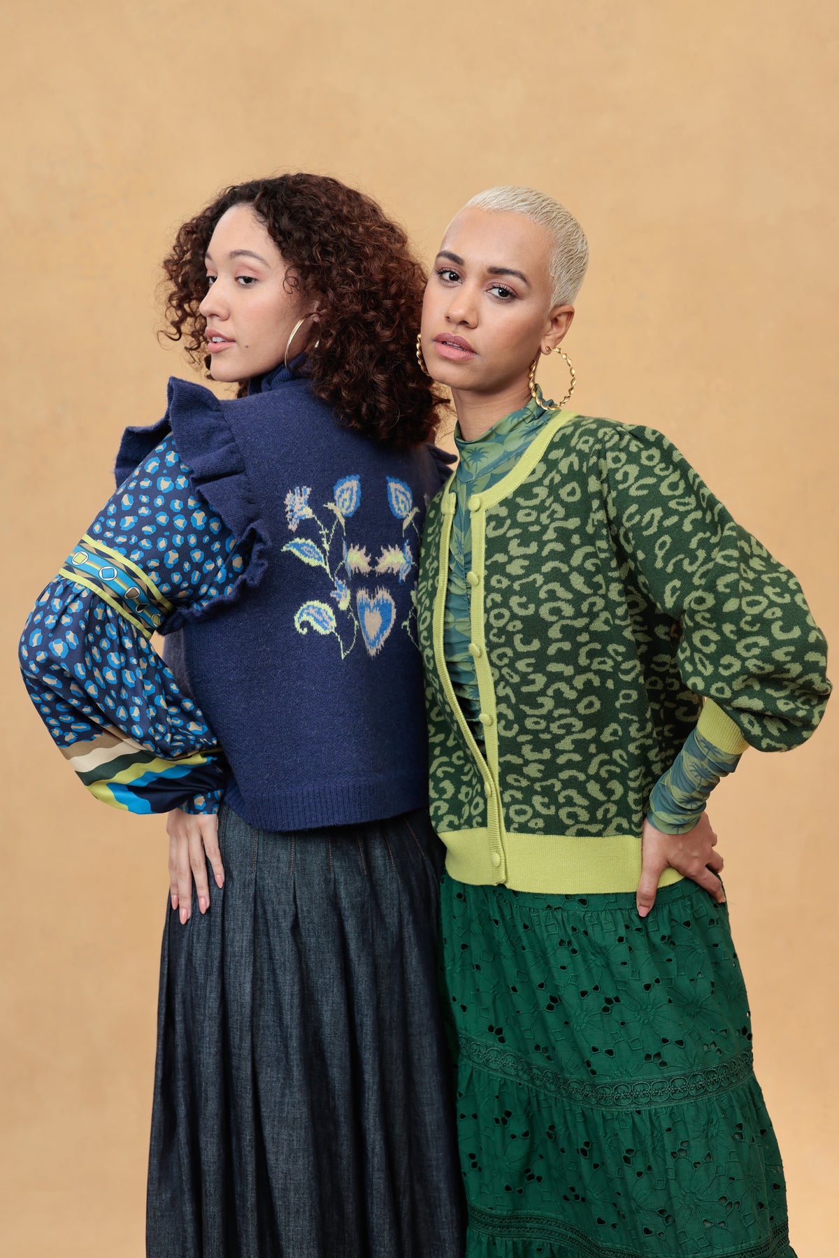 Sherry Cardigan in Pine Needle Leopard