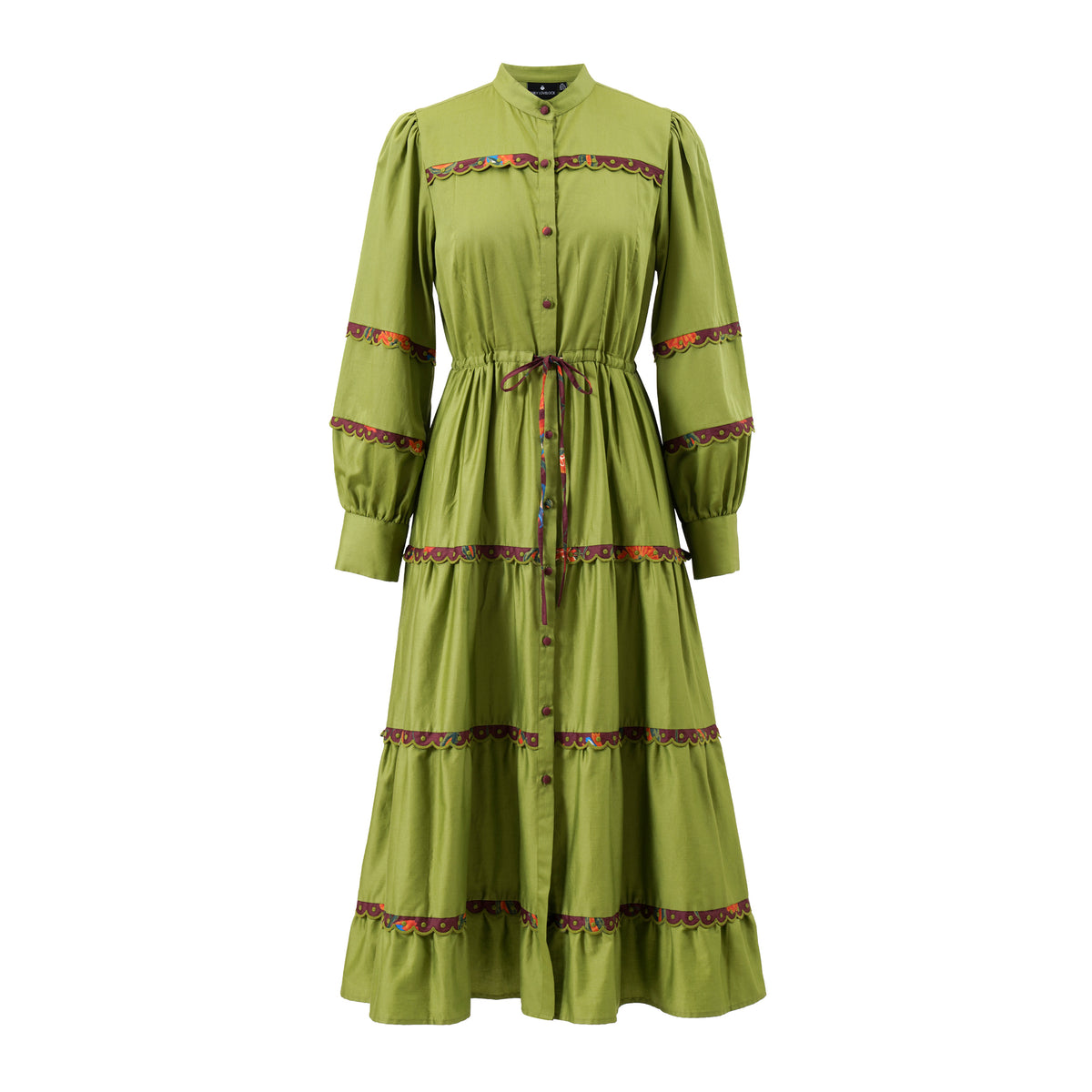 Annette Dress in Grasshopper