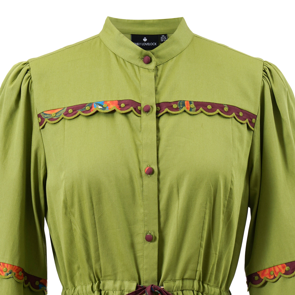 Annette Dress in Grasshopper