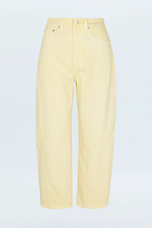 Eli High Rise Arched Leg in Soft Buttercup