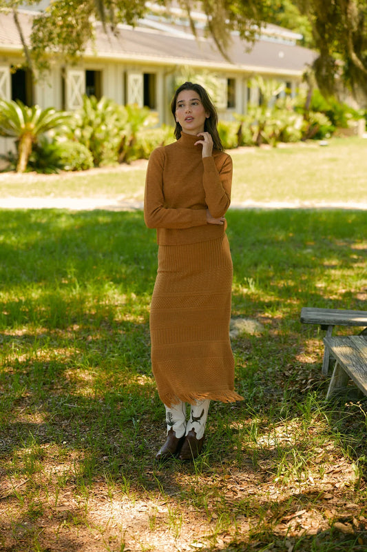 Birdie Skirt in Saddle