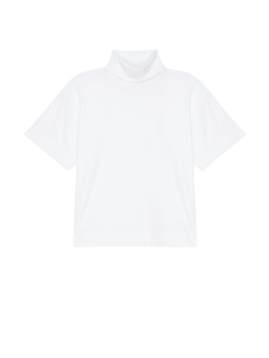 Fable Turtleneck Tee in Porcelain