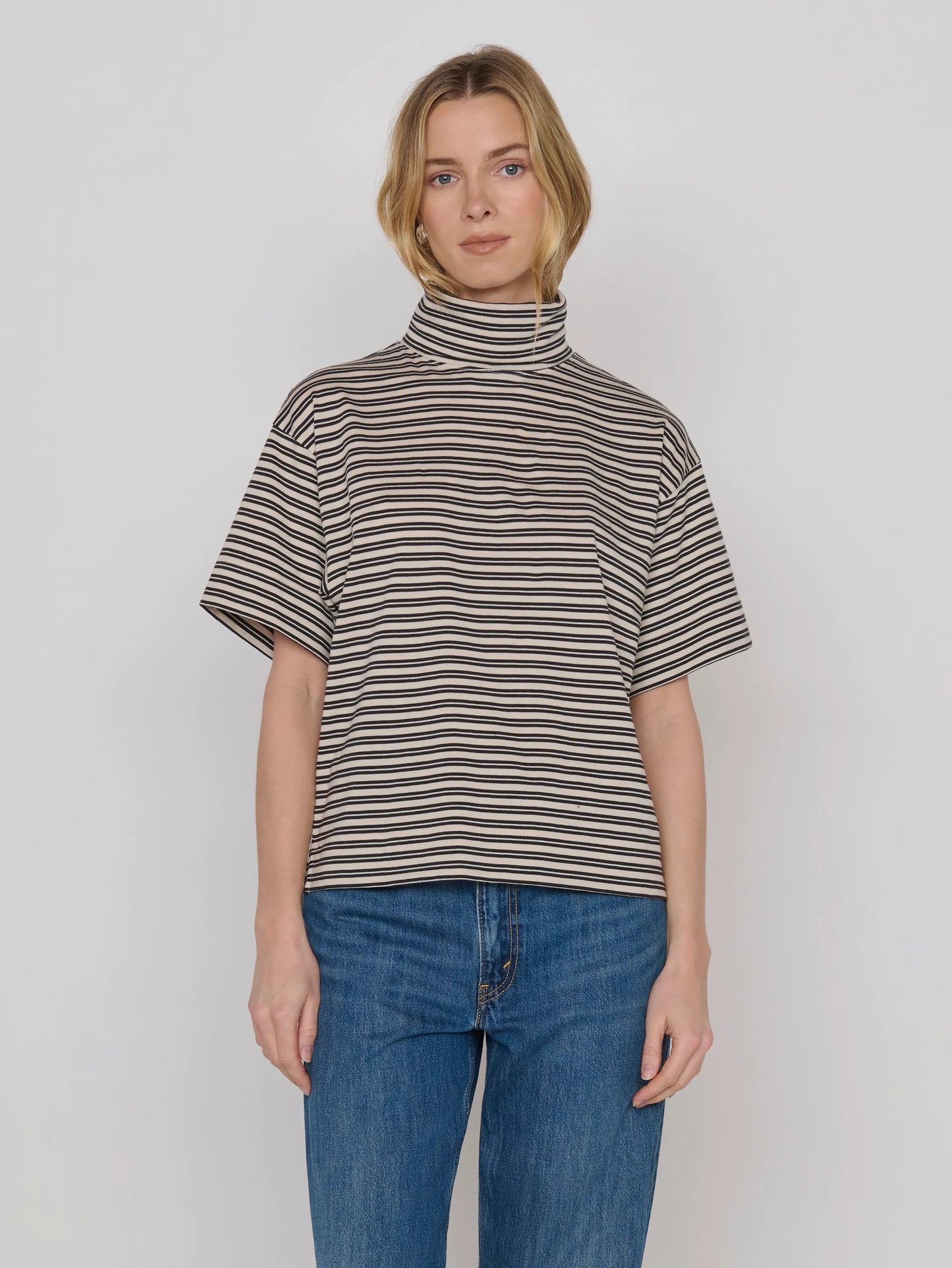 Fable Turtleneck in Vintage Yarn Dye Stripe