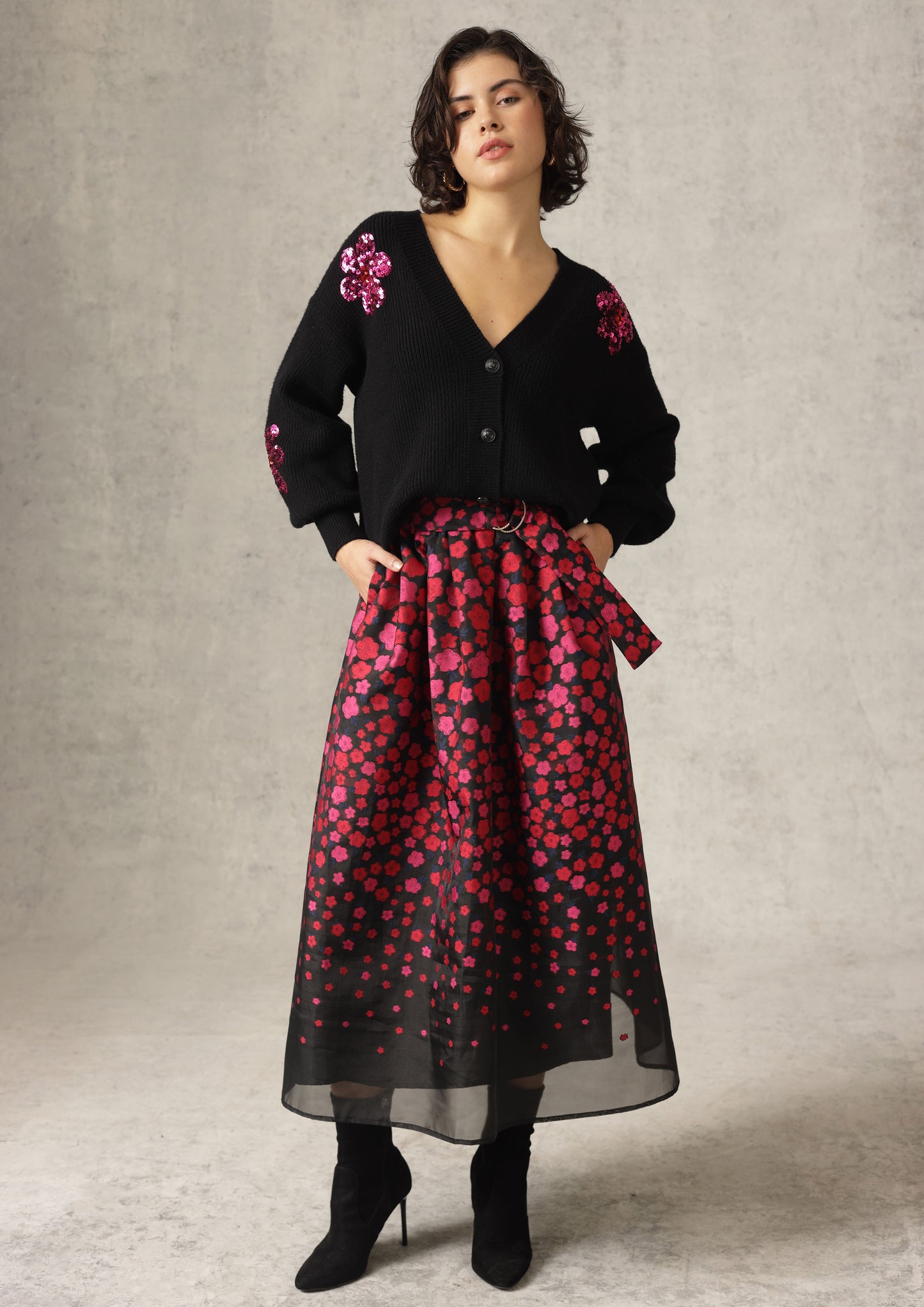 Nancy Sequin Embellished Cardigan