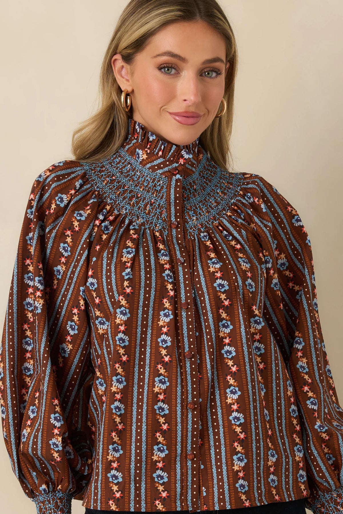 Bedford Blouse in Fireside Floral