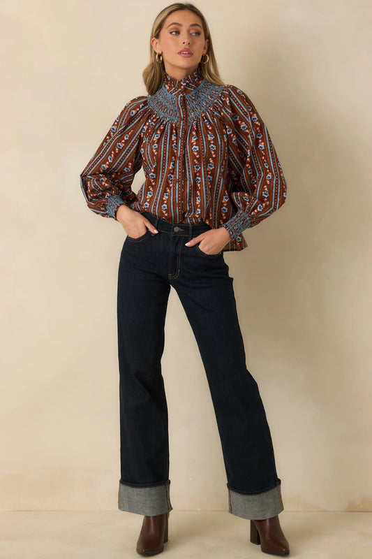 Bedford Blouse in Fireside Floral