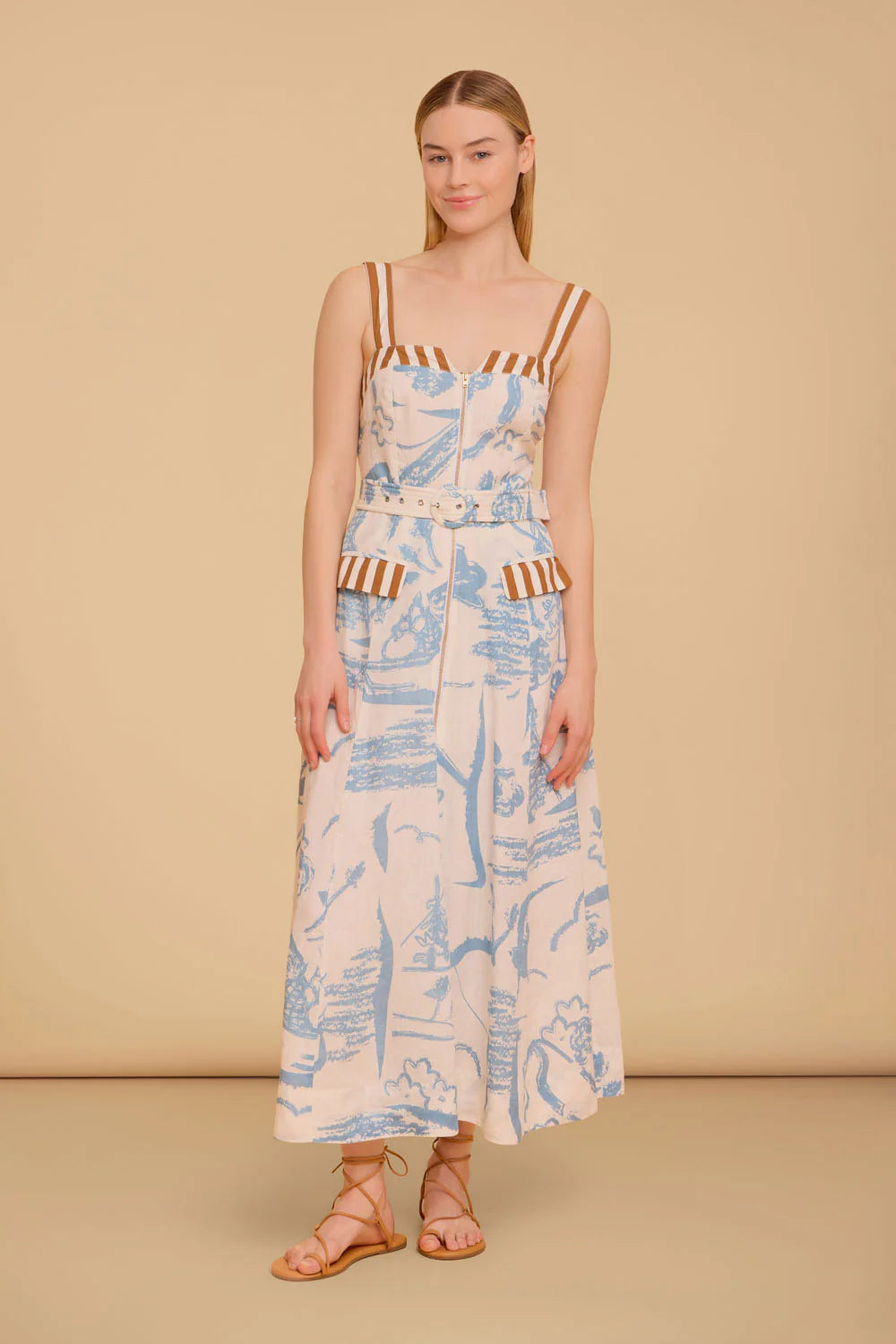 Foster Dress in Basket Trail