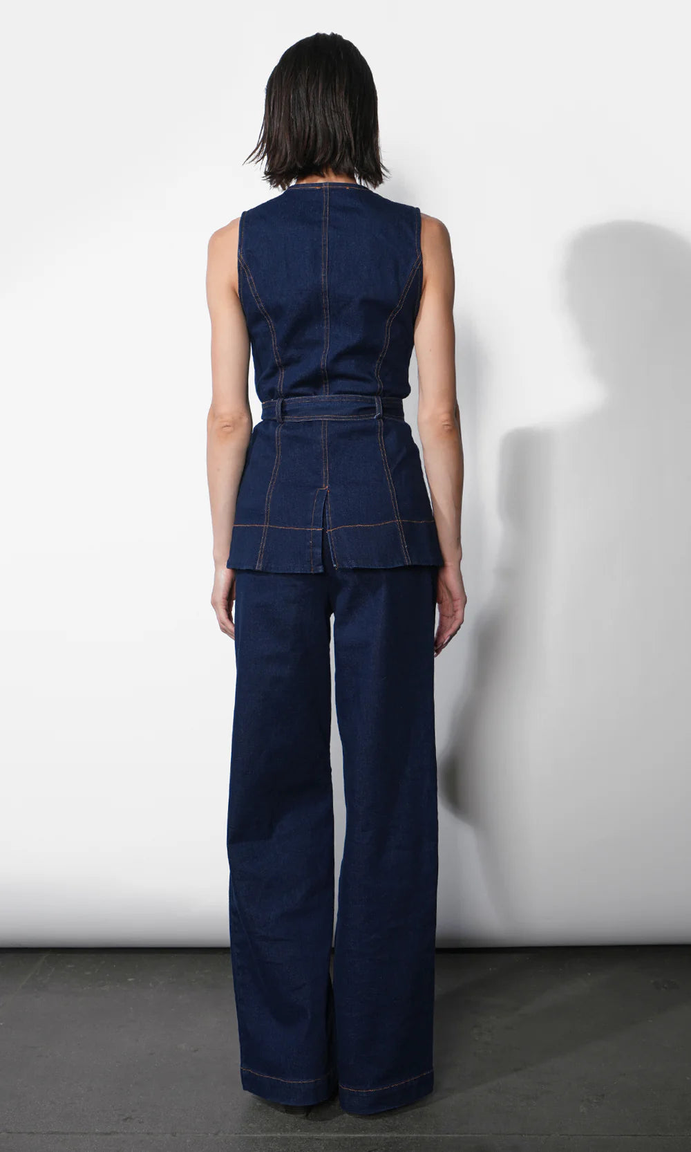 Clarence Button Up Denim Vest