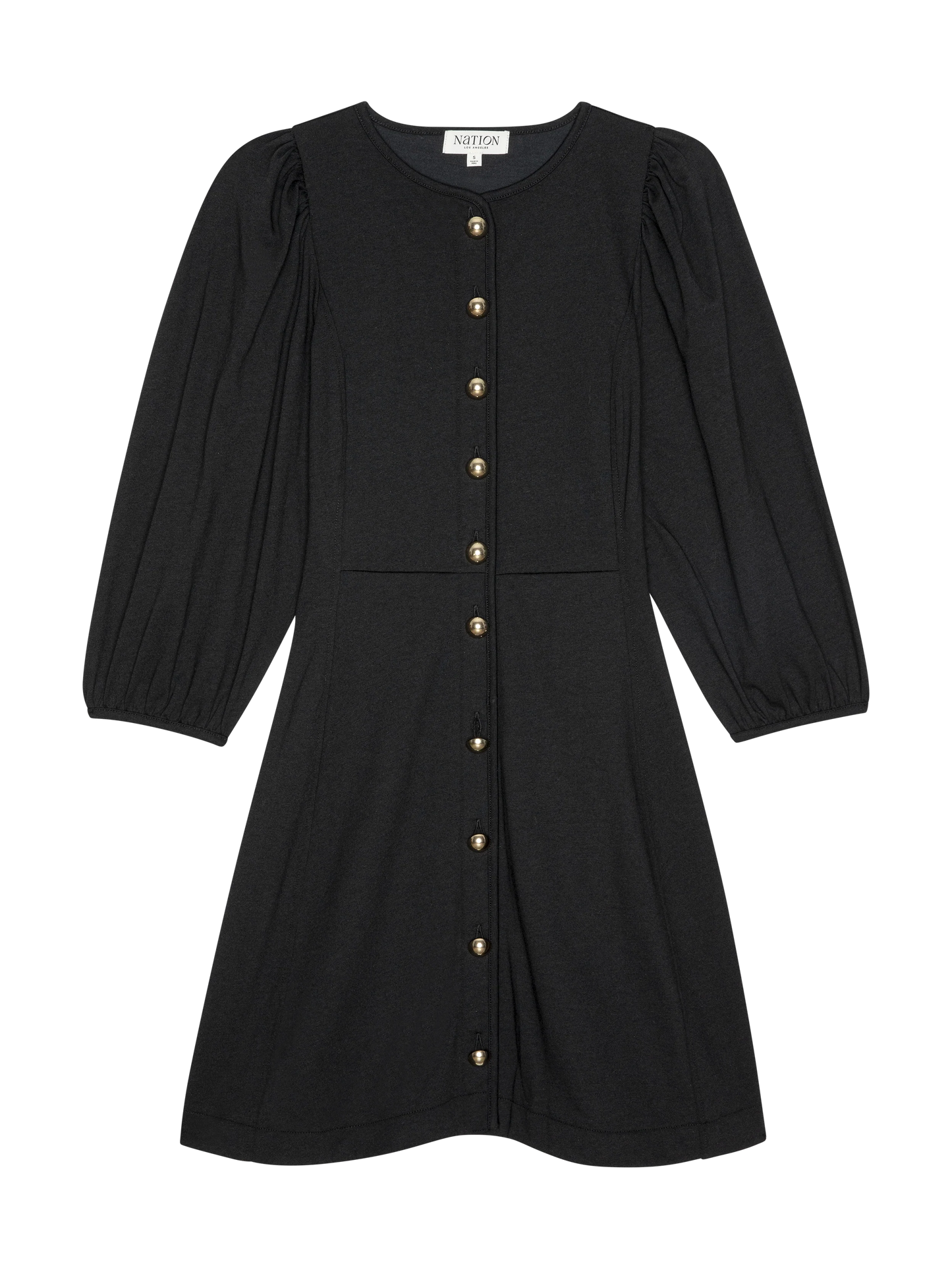 Gilda Mini Dress in Jet Black