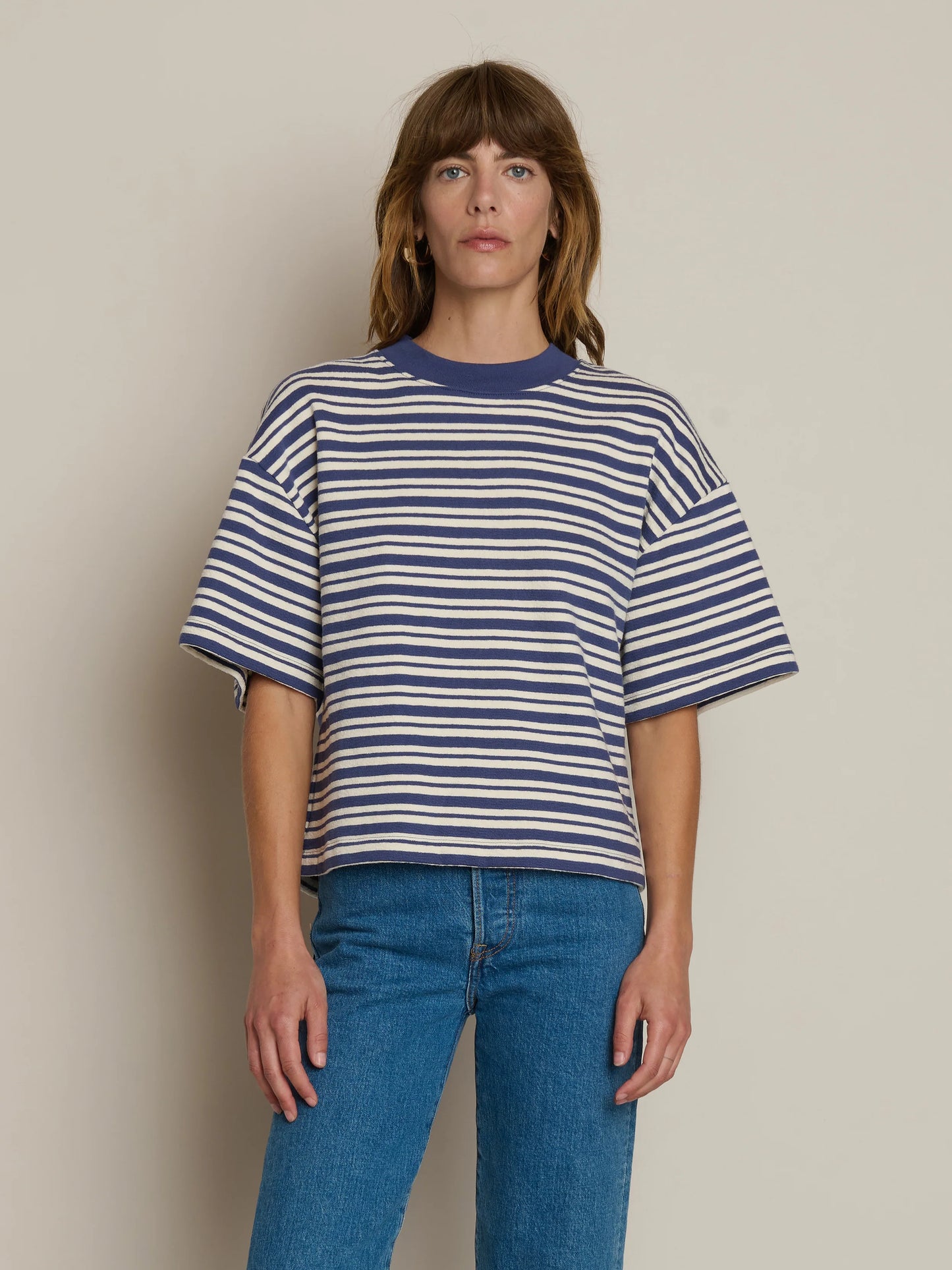 Gio Sweatshirt in Tossed Stripe