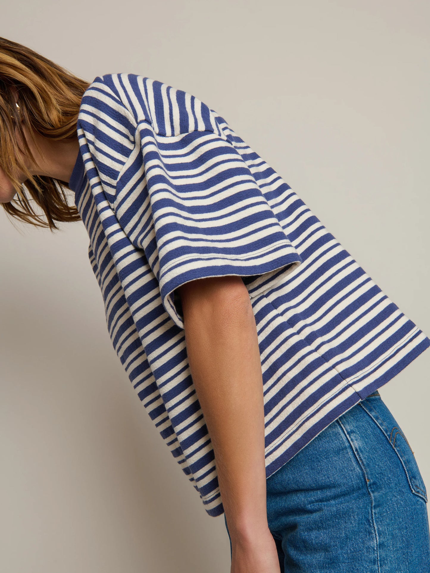 Gio Sweatshirt in Tossed Stripe
