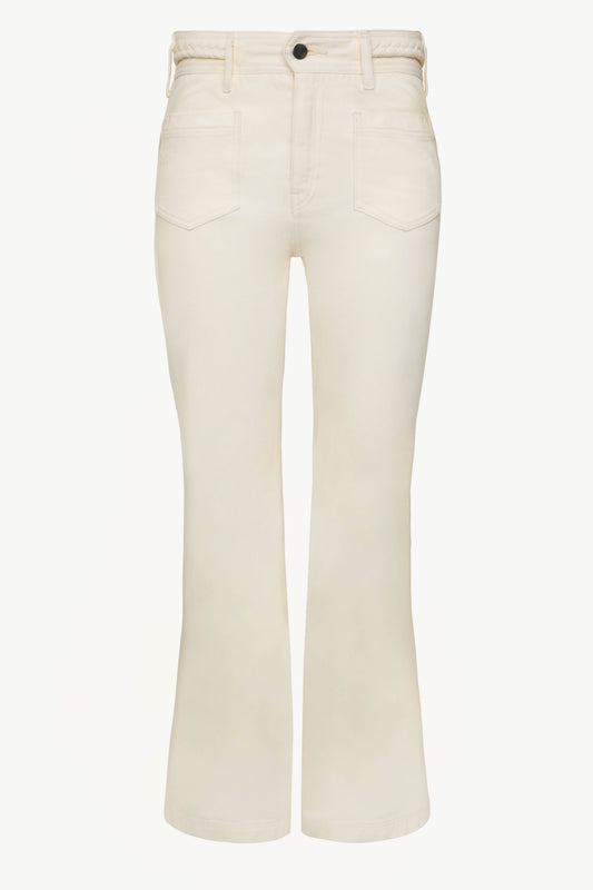 Sienna Denim Pant in Cream