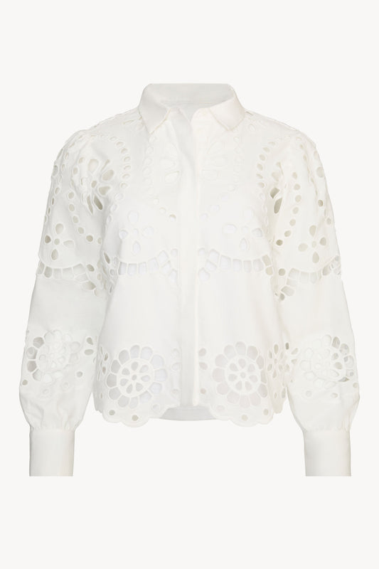 Emmie Top in White Eyelet