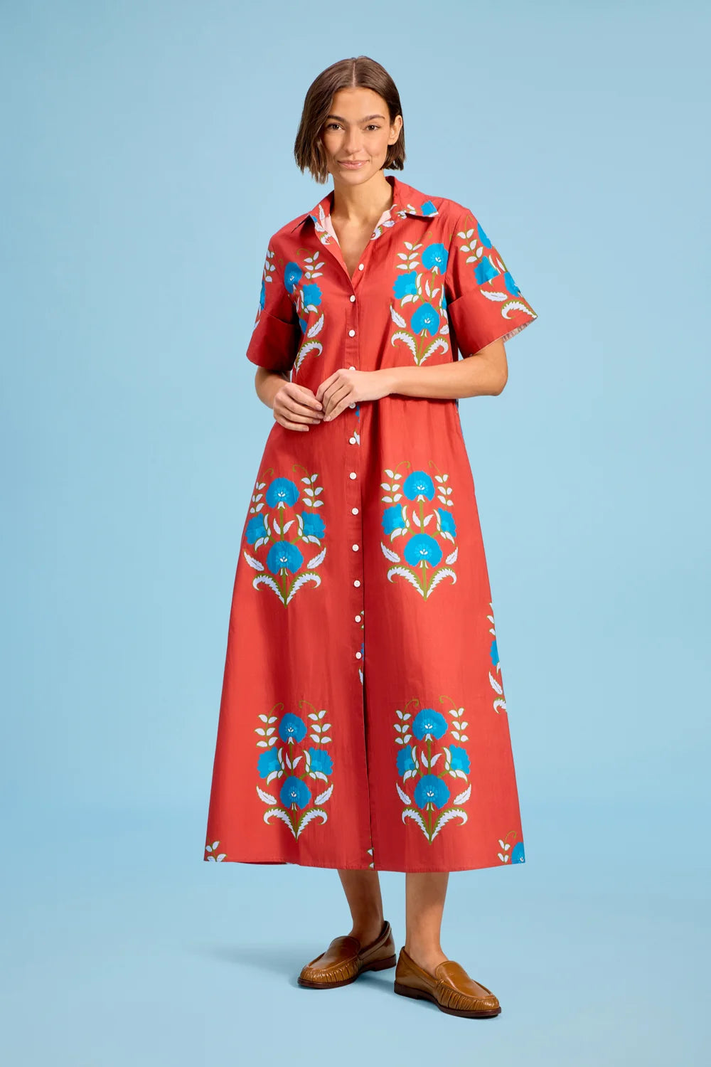 Gibbons Dress in Cinnaleaf
