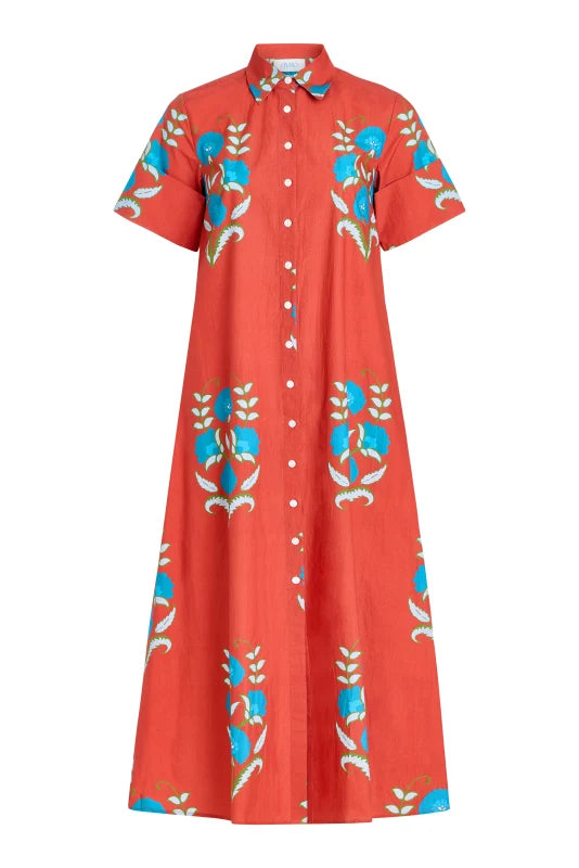 Gibbons Dress in Cinnaleaf