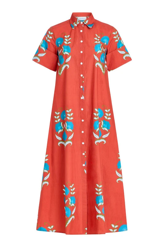 Gibbons Dress in Cinnaleaf
