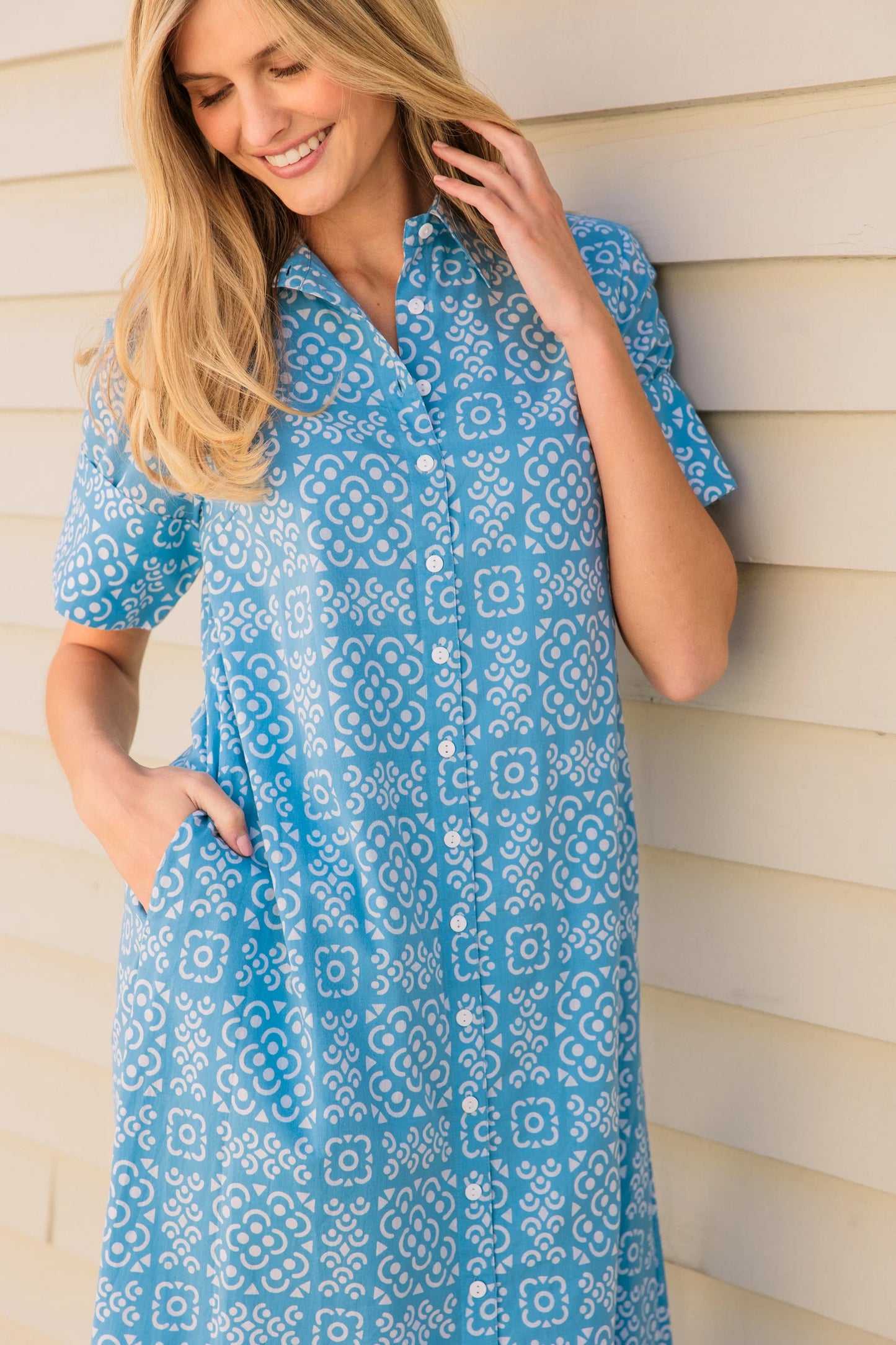 Gibbons Dress in Lanai Tile