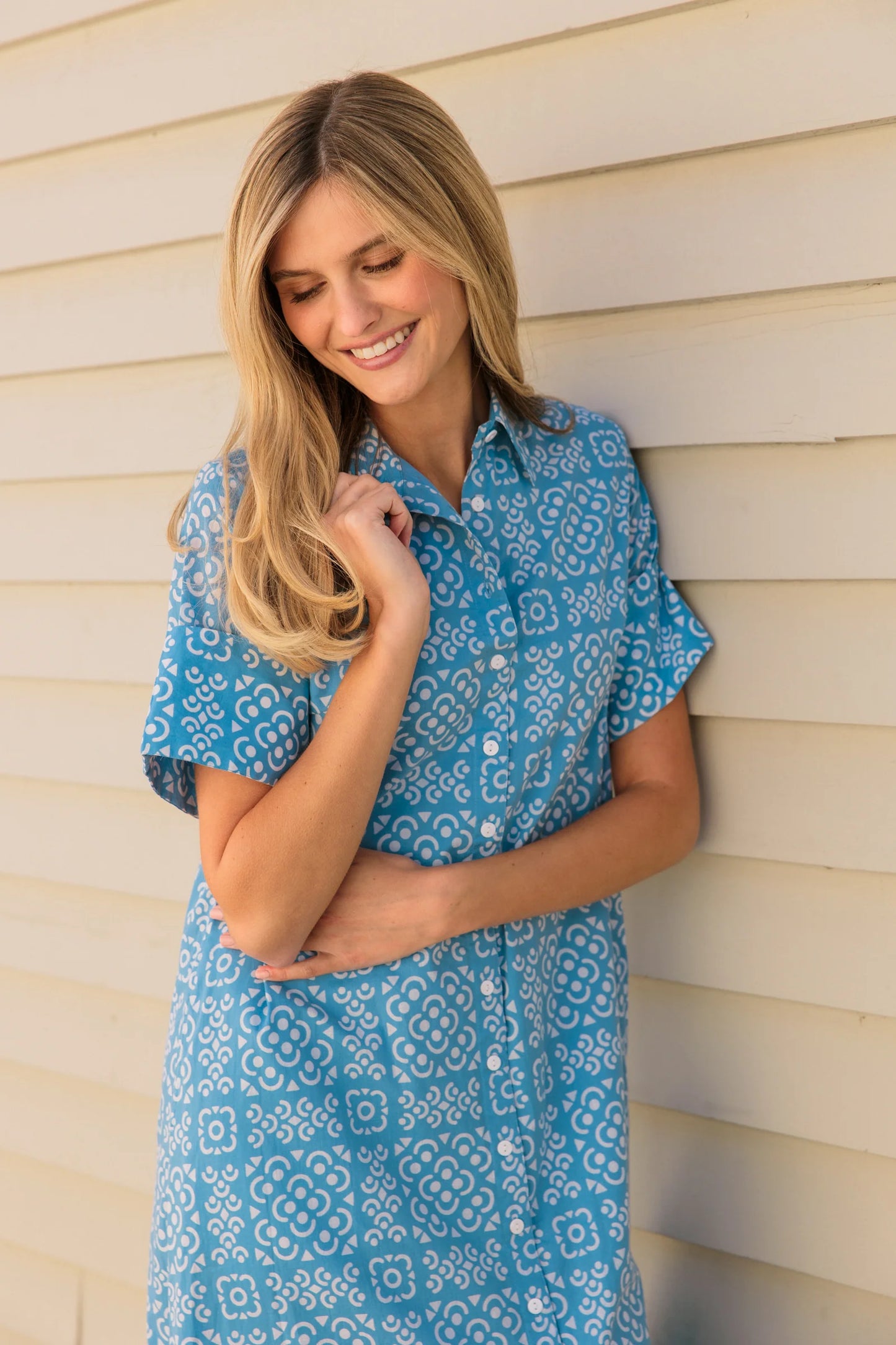 Gibbons Dress in Lanai Tile