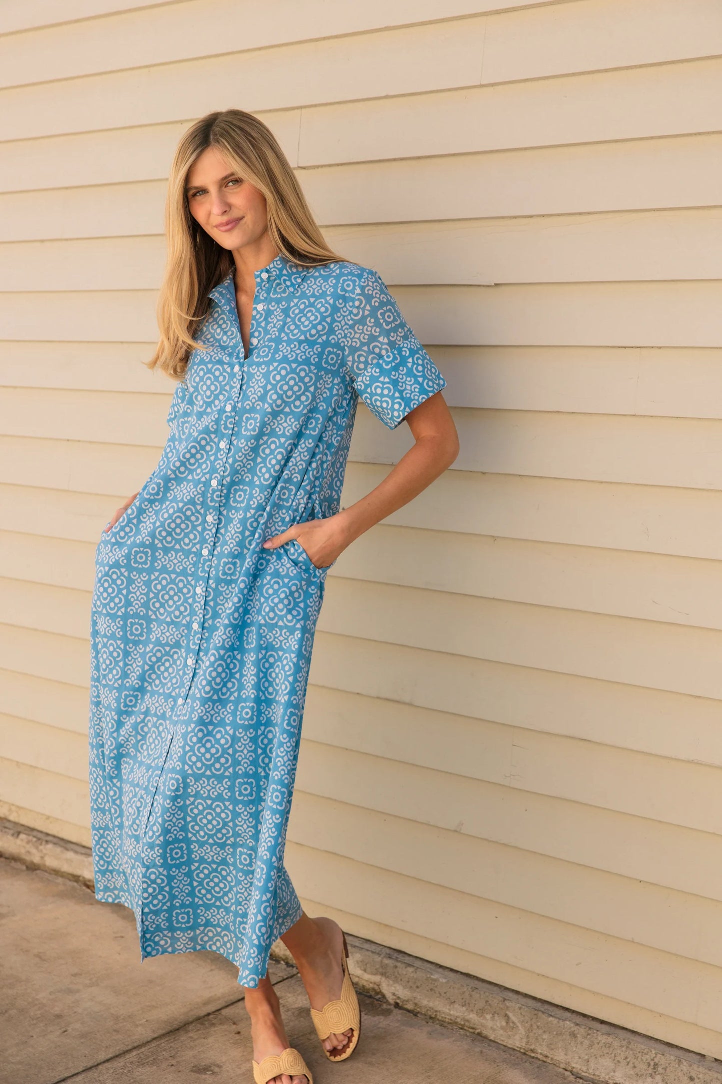 Gibbons Dress in Lanai Tile