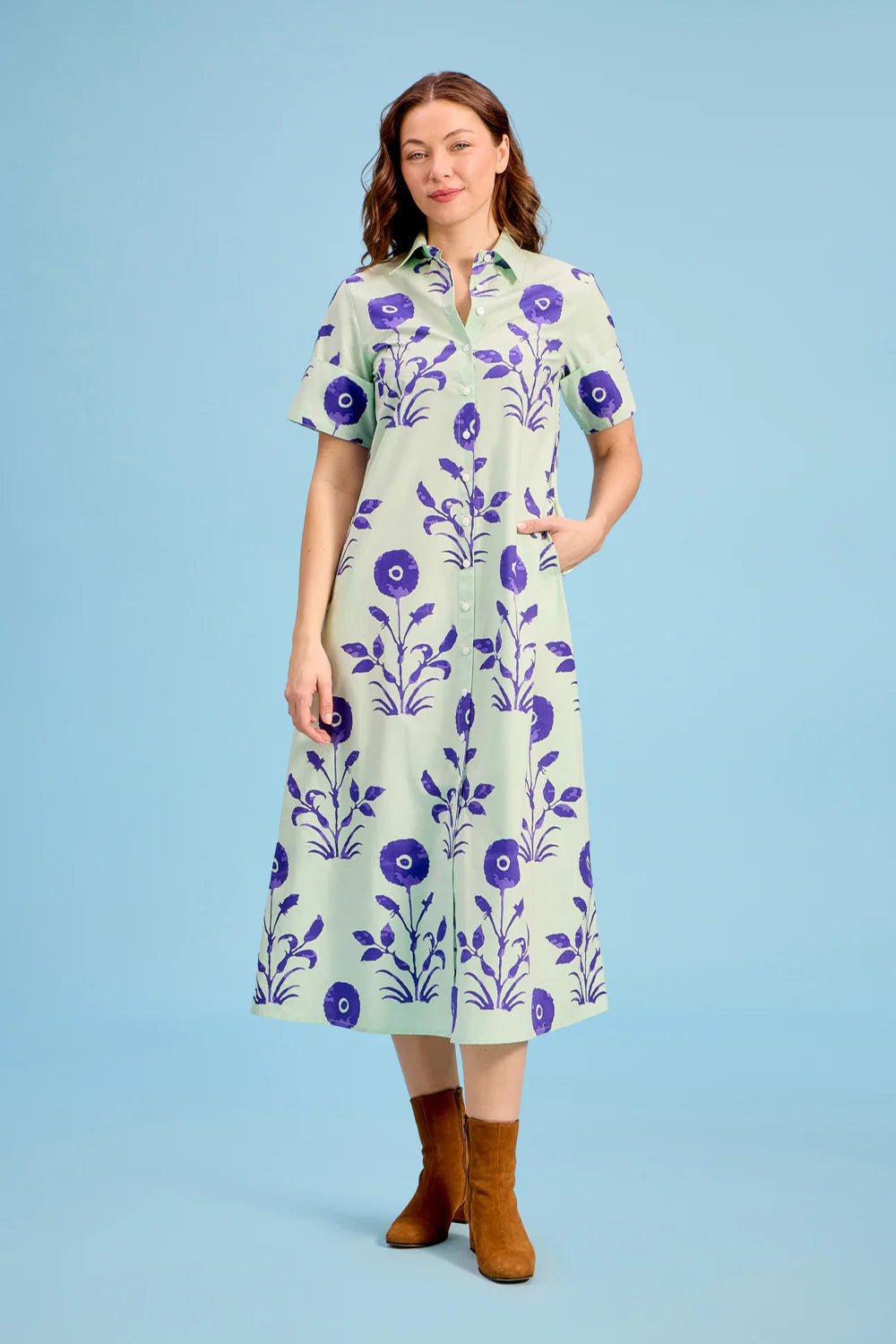 Gibbons Dress in Poppy 2