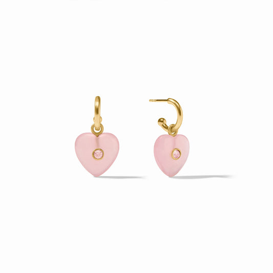 Heart Hoop & Charm Earring