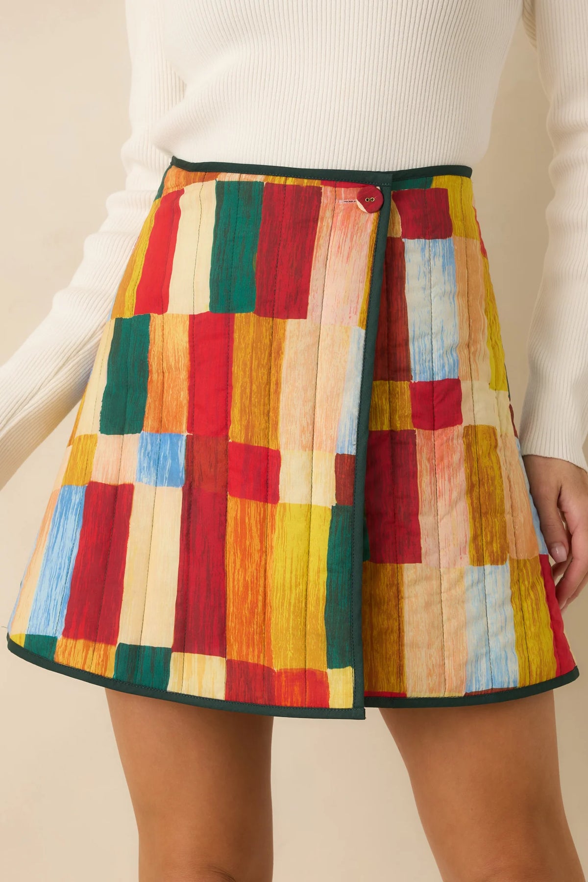Vionette Reversible Mini Skirt in Bold Moves