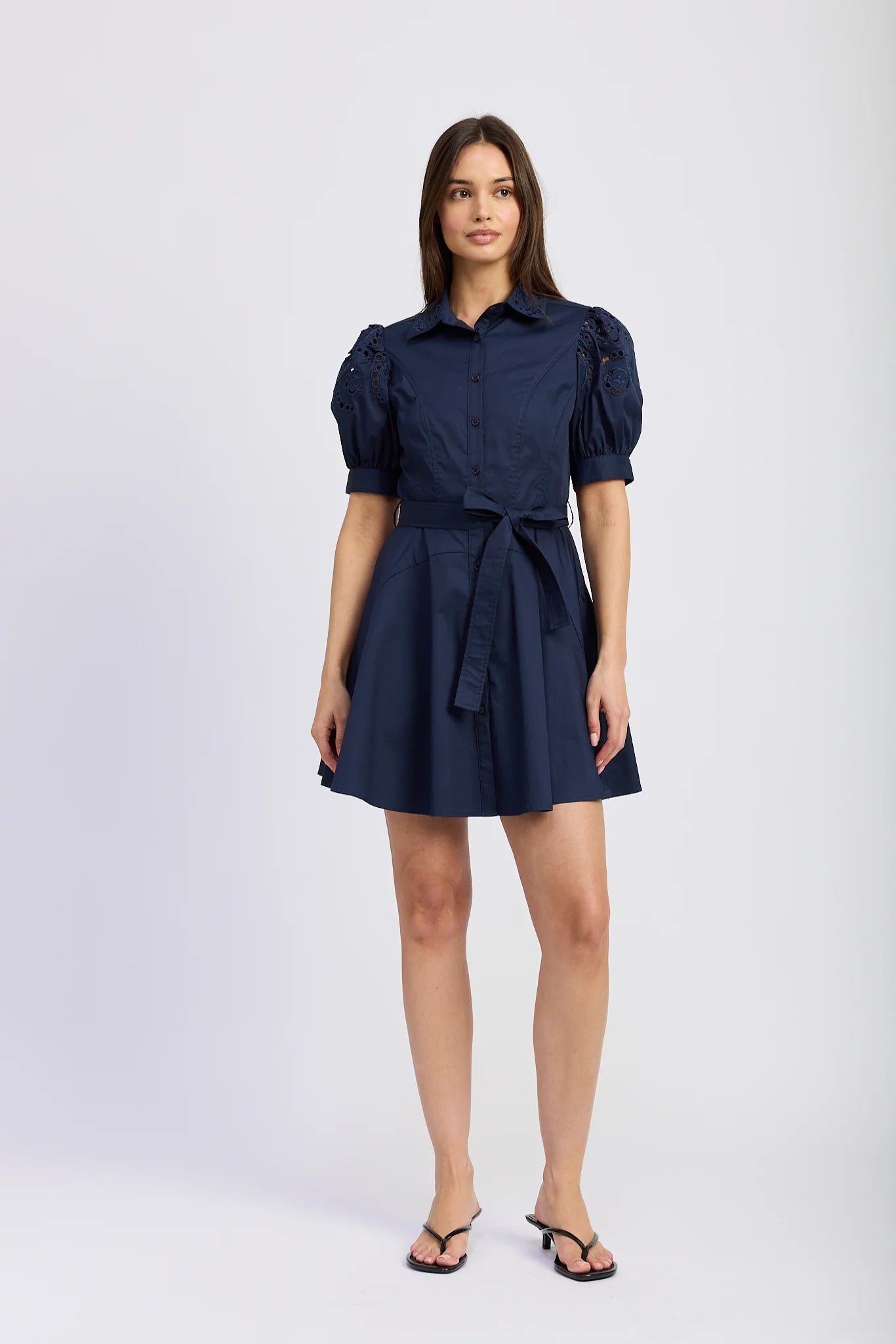 Nara Mini Dress in Navy