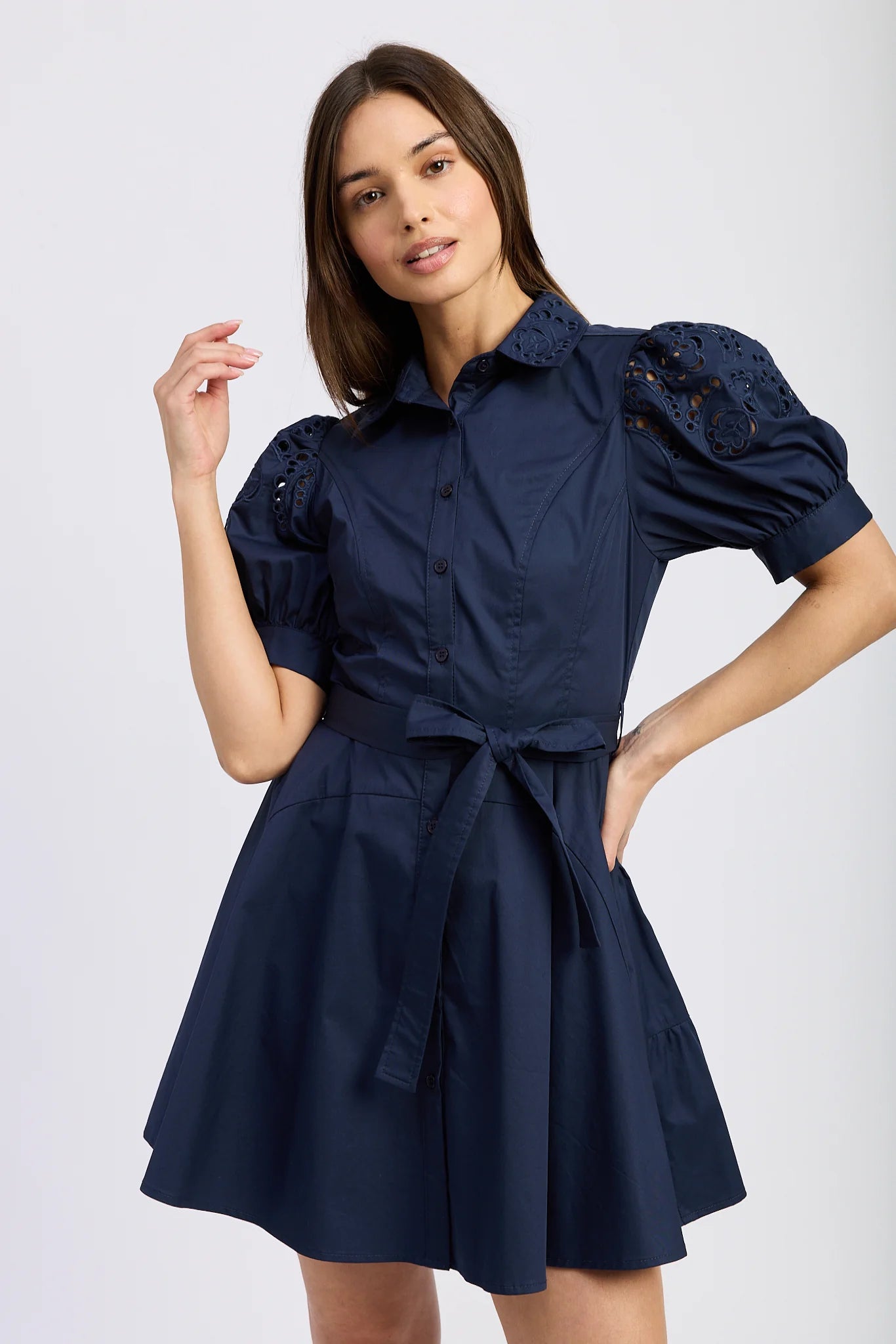 Nara Mini Dress in Navy