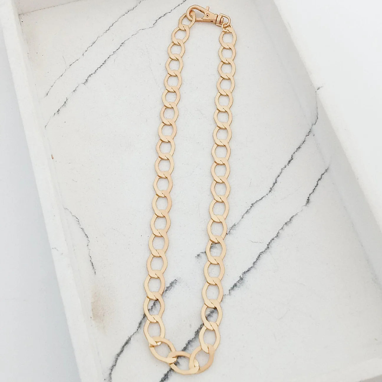 Hammered Oval Chain