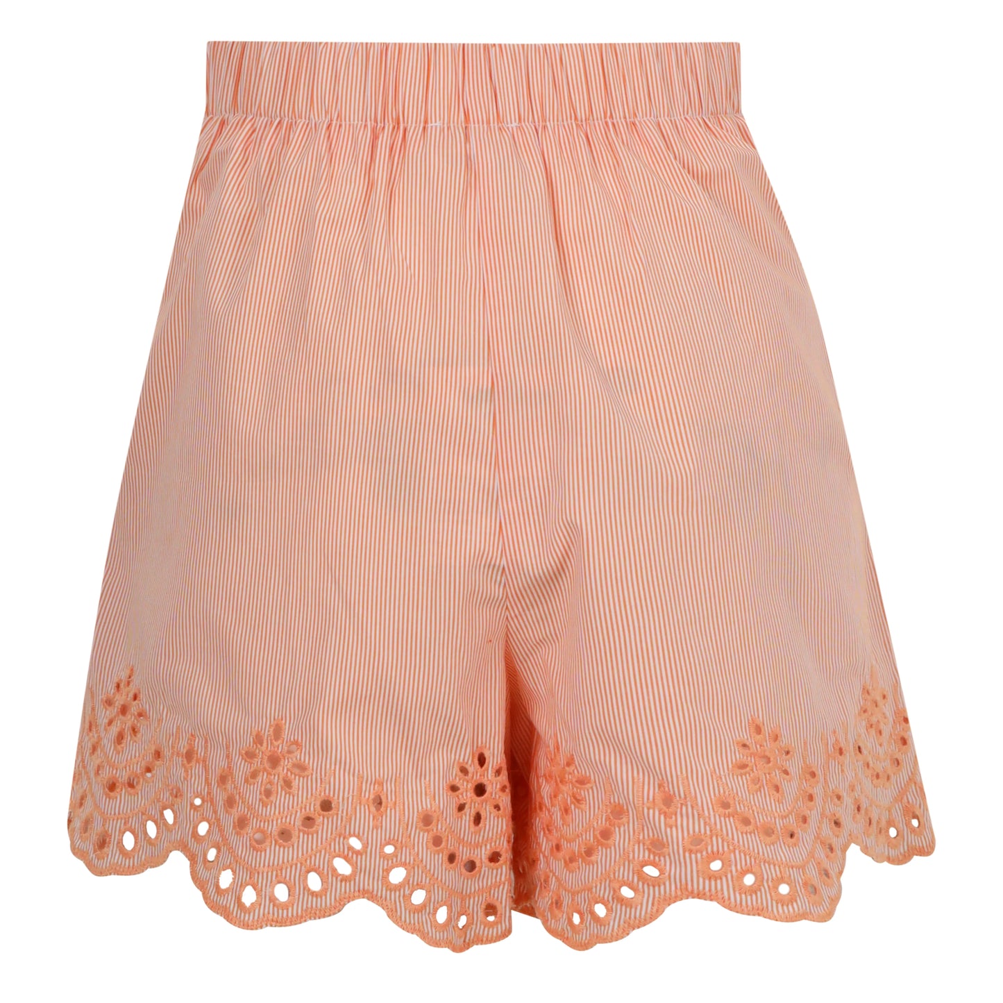 Lagos Short in Orange and White