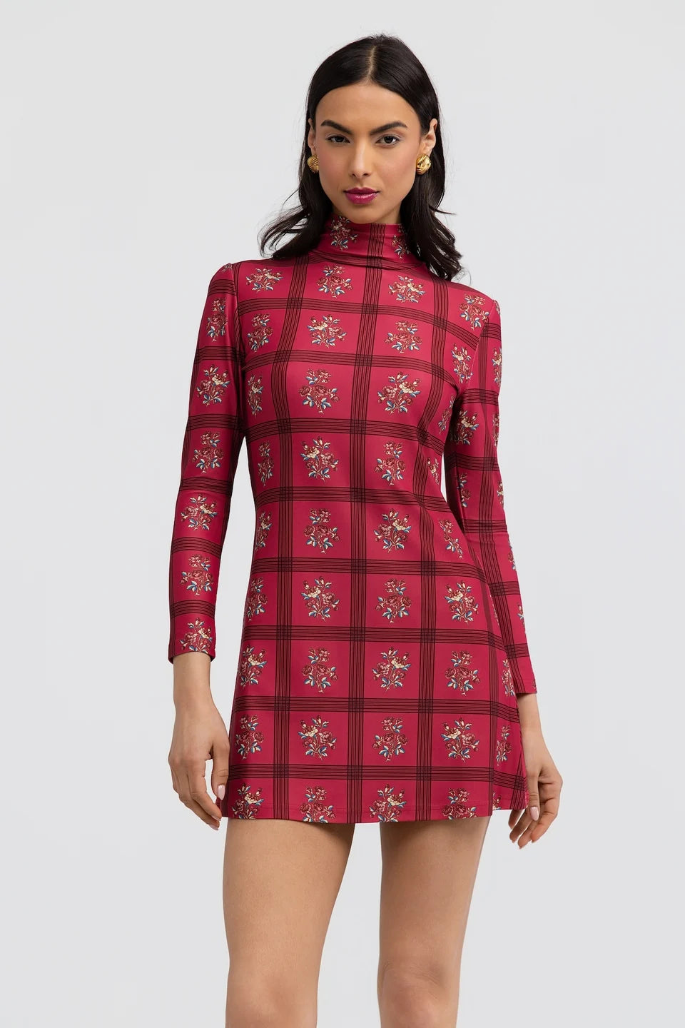 Dottie Dress in Camellia Plaid