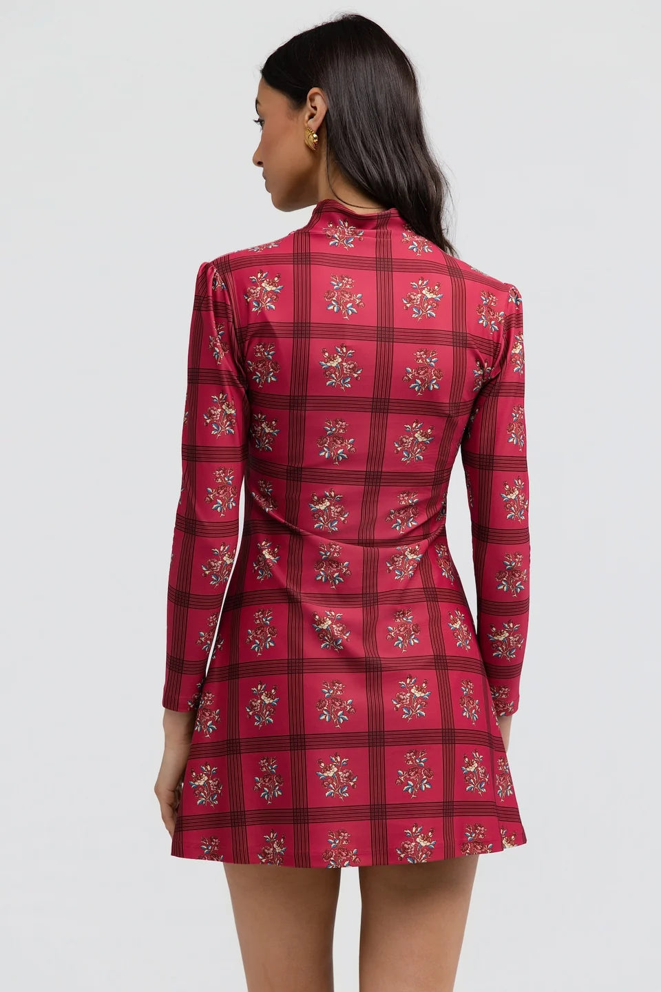 Dottie Dress in Camellia Plaid