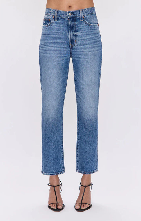 Bri High Rise Slim Straight in Charleston