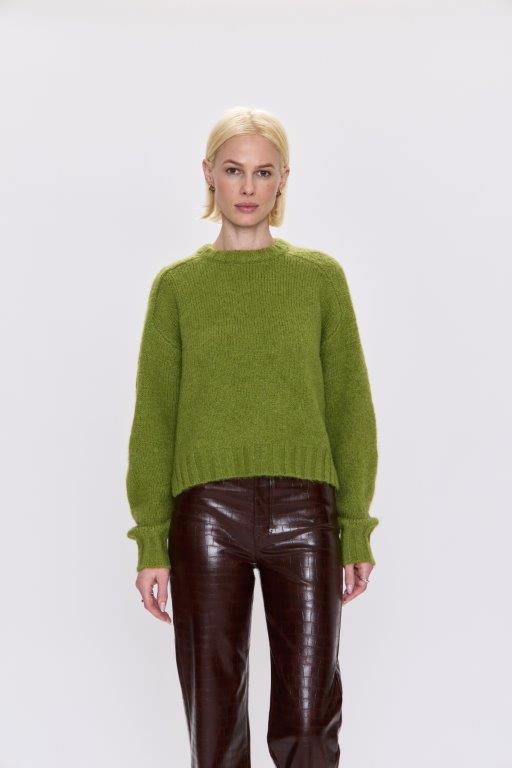 Adina Everyday Sweater in Pea Green