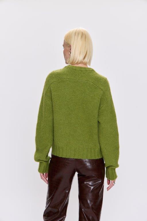 Adina Everyday Sweater in Pea Green