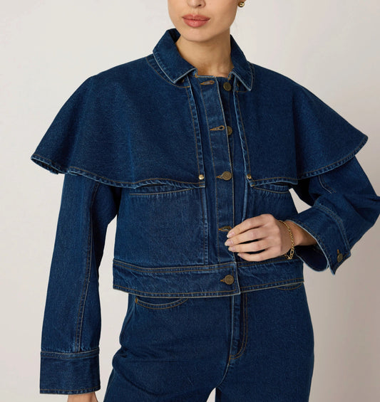 Clarke Jacket in Dark Denim