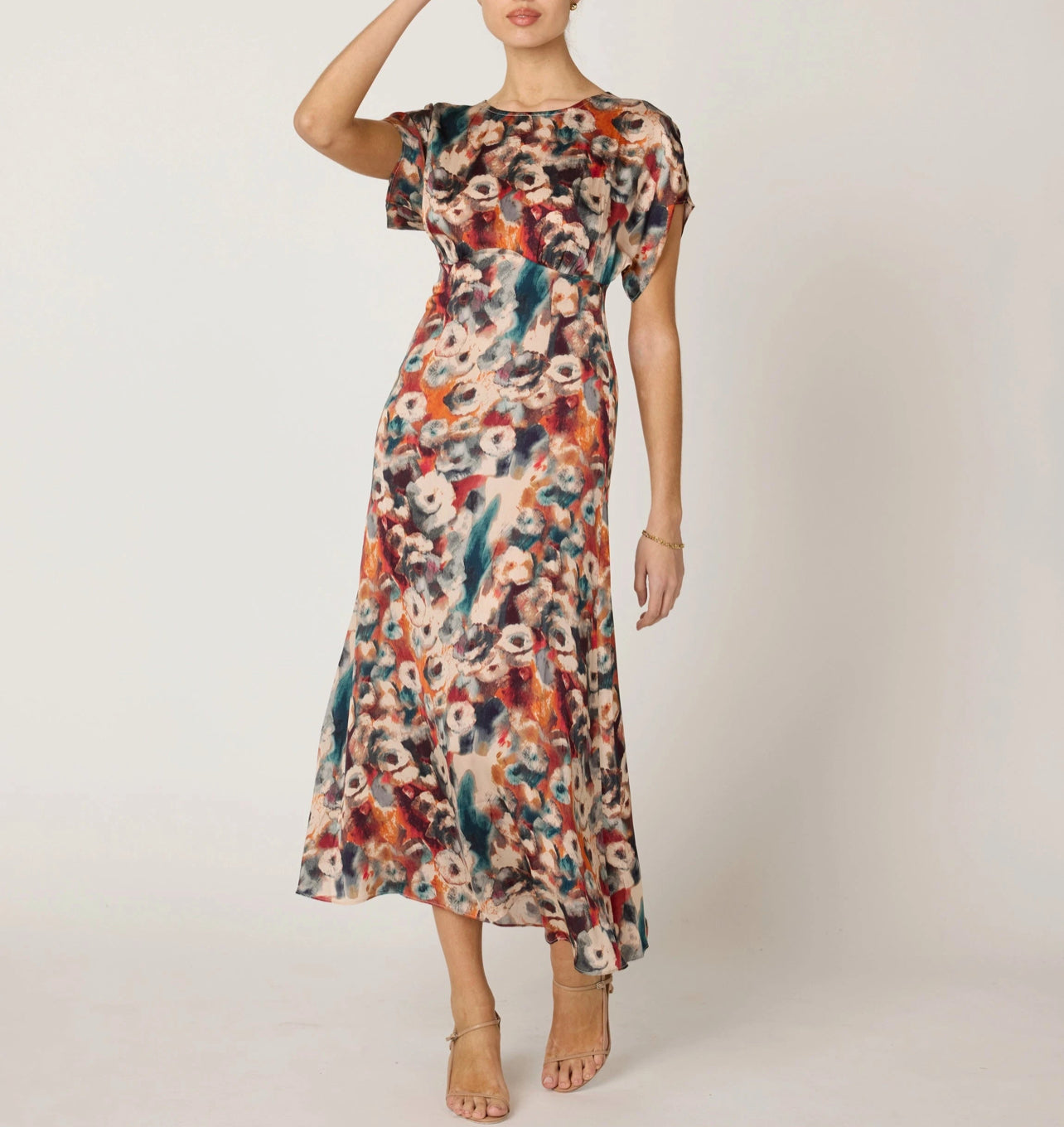 Gia Ankle Dress in Tamayo Print