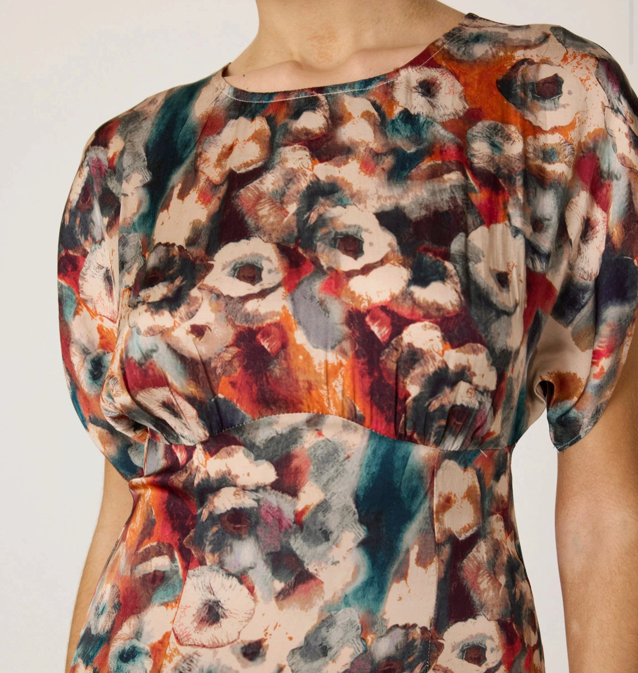 Gia Ankle Dress in Tamayo Print