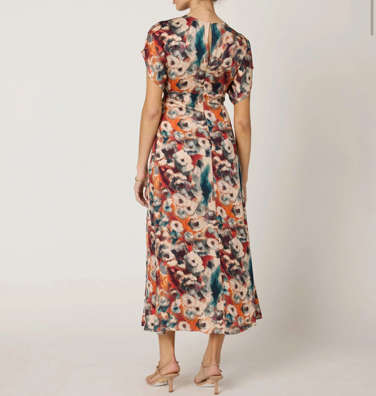 Gia Ankle Dress in Tamayo Print