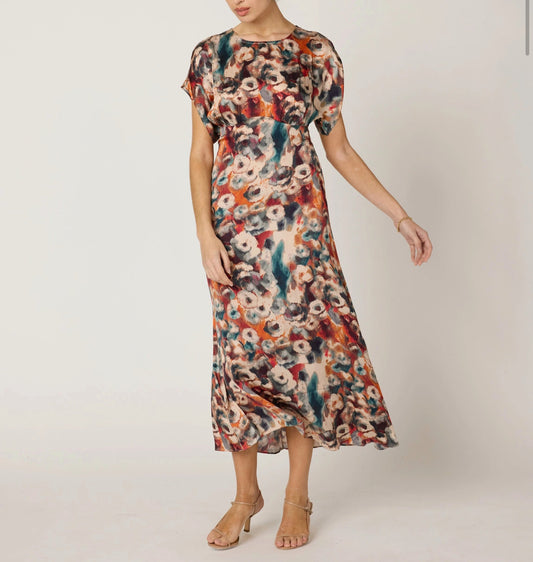 Gia Ankle Dress in Tamayo Print