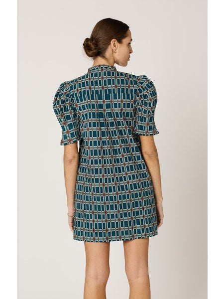 Nadia Mini Dress in Santo Stripe