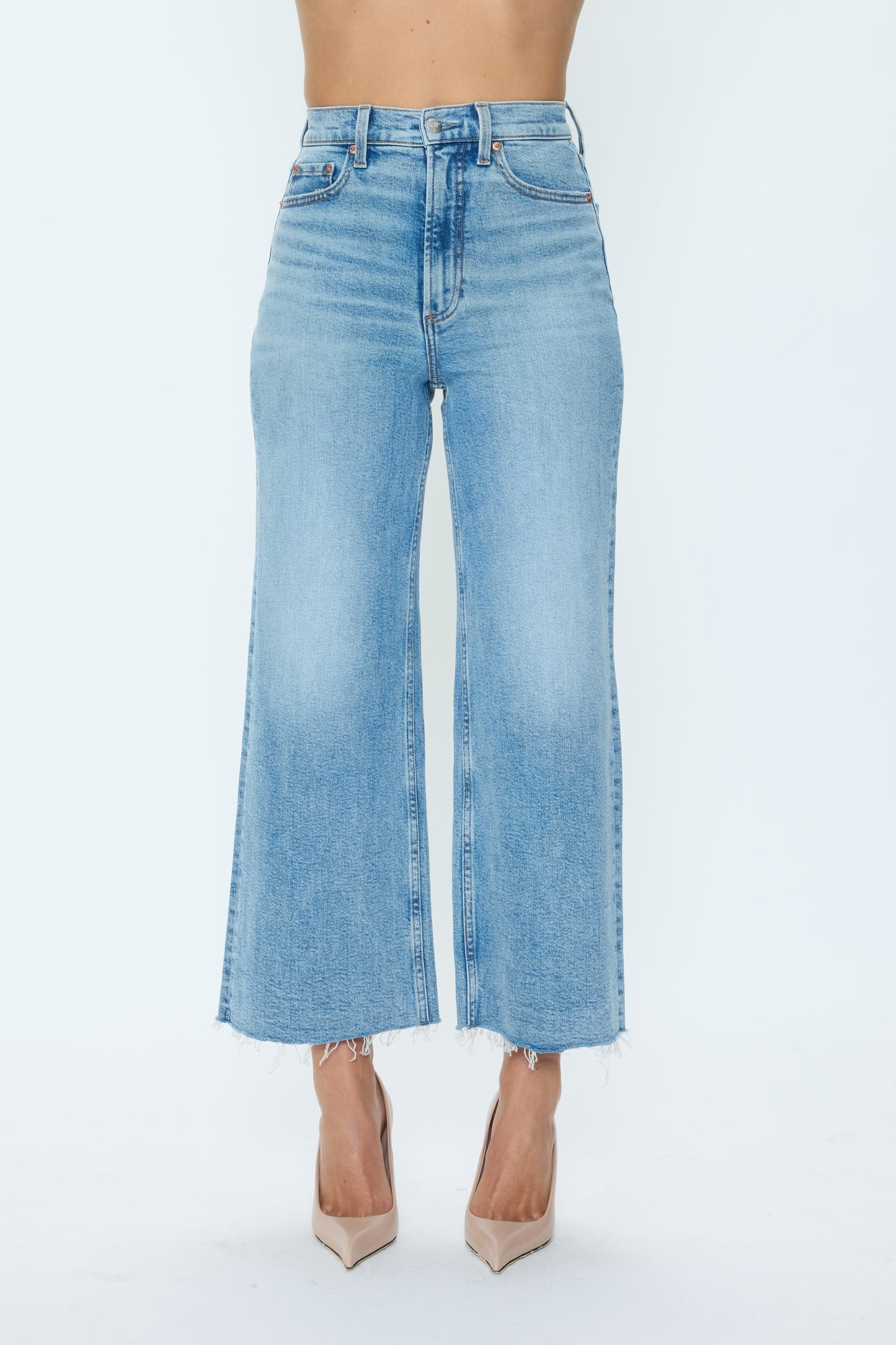 Lana Crop High Rise Ultra Wide in Bistro