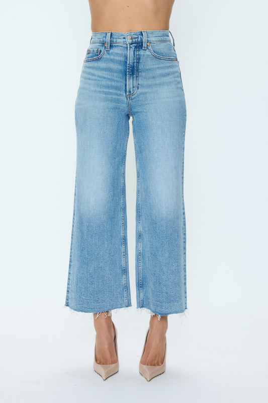 Lana Crop High Rise Ultra Wide in Bistro