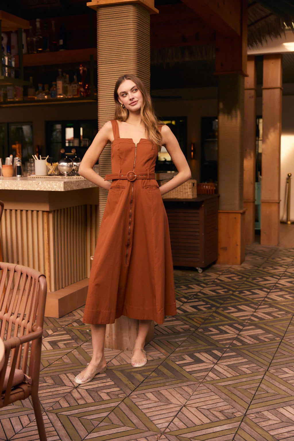 Foster Dress in Cafe