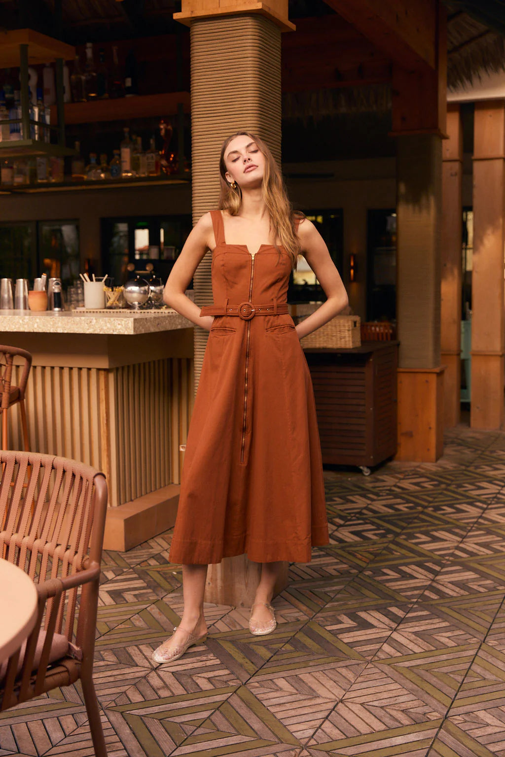 Foster Dress in Cafe
