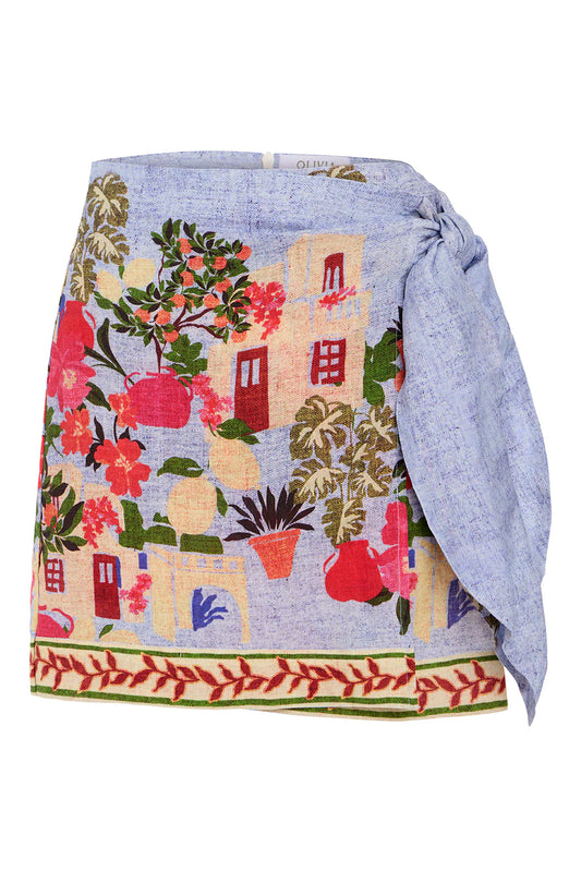 Isla Wrap Skirt in Village